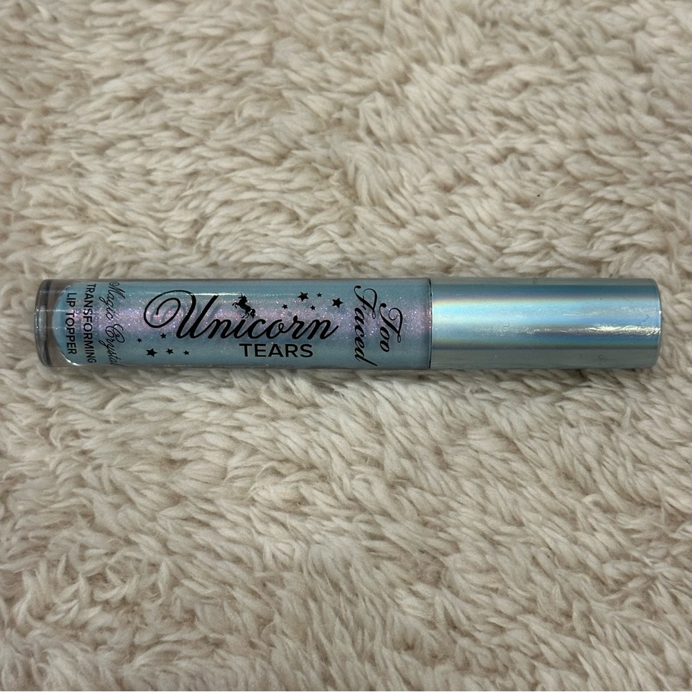 NWT too faced unicorn tears lip gloss